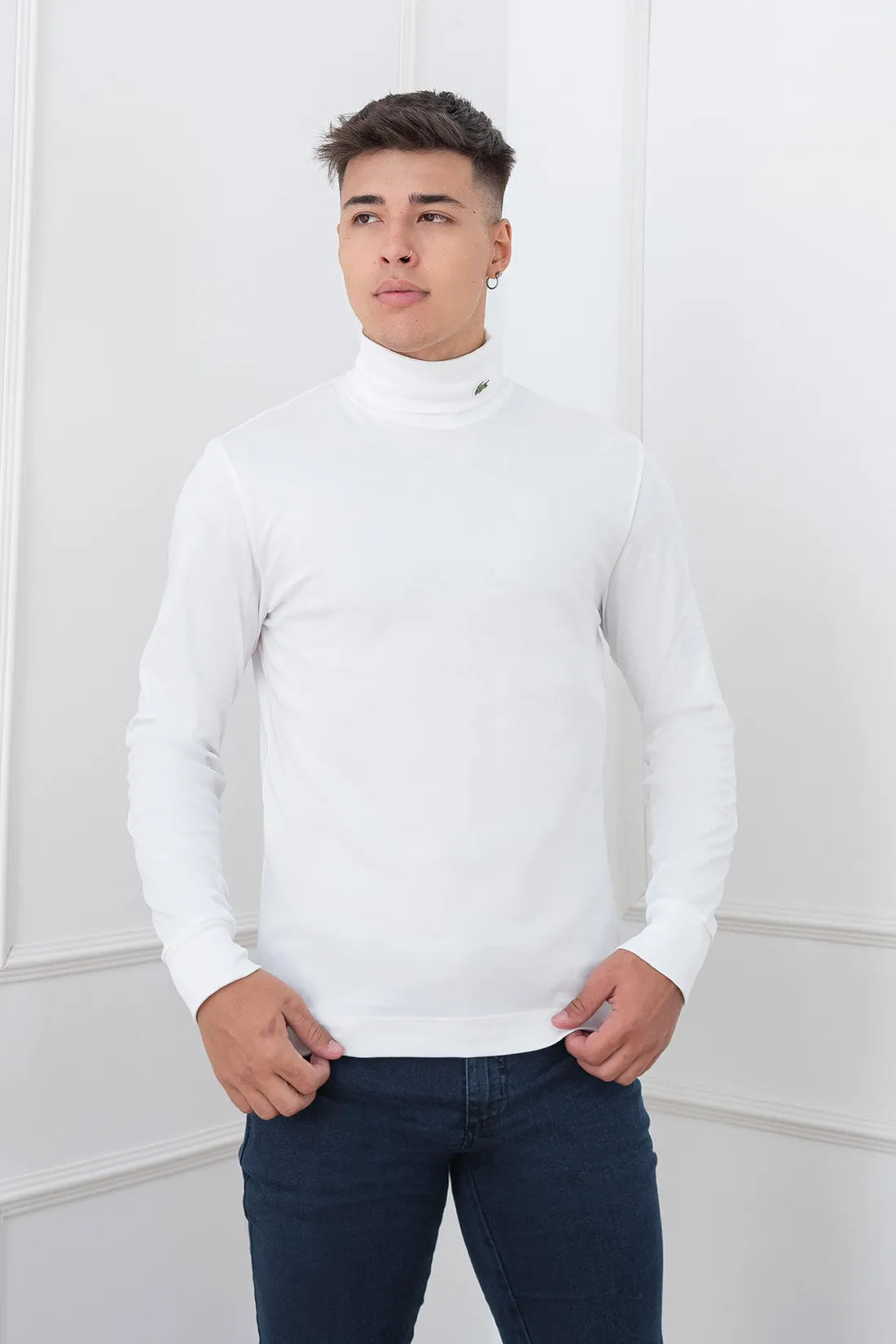 LACOSTE GOLA ALTA BRANCA