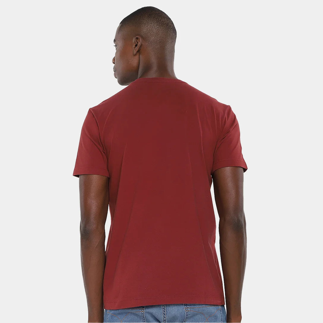 CAMISETA OSKLEN MASCULINA VINTAGE SNOW ICON BORDO