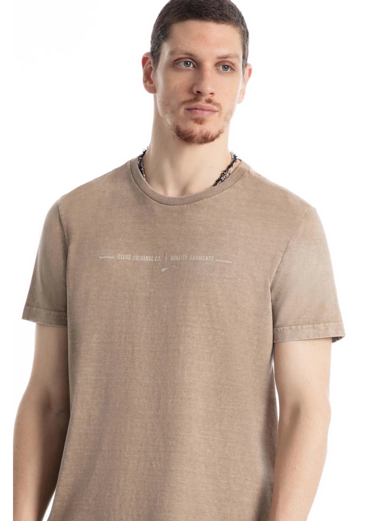 CAMISETA ELLUS WASHED QUALITY G. CLASSIC BEGE