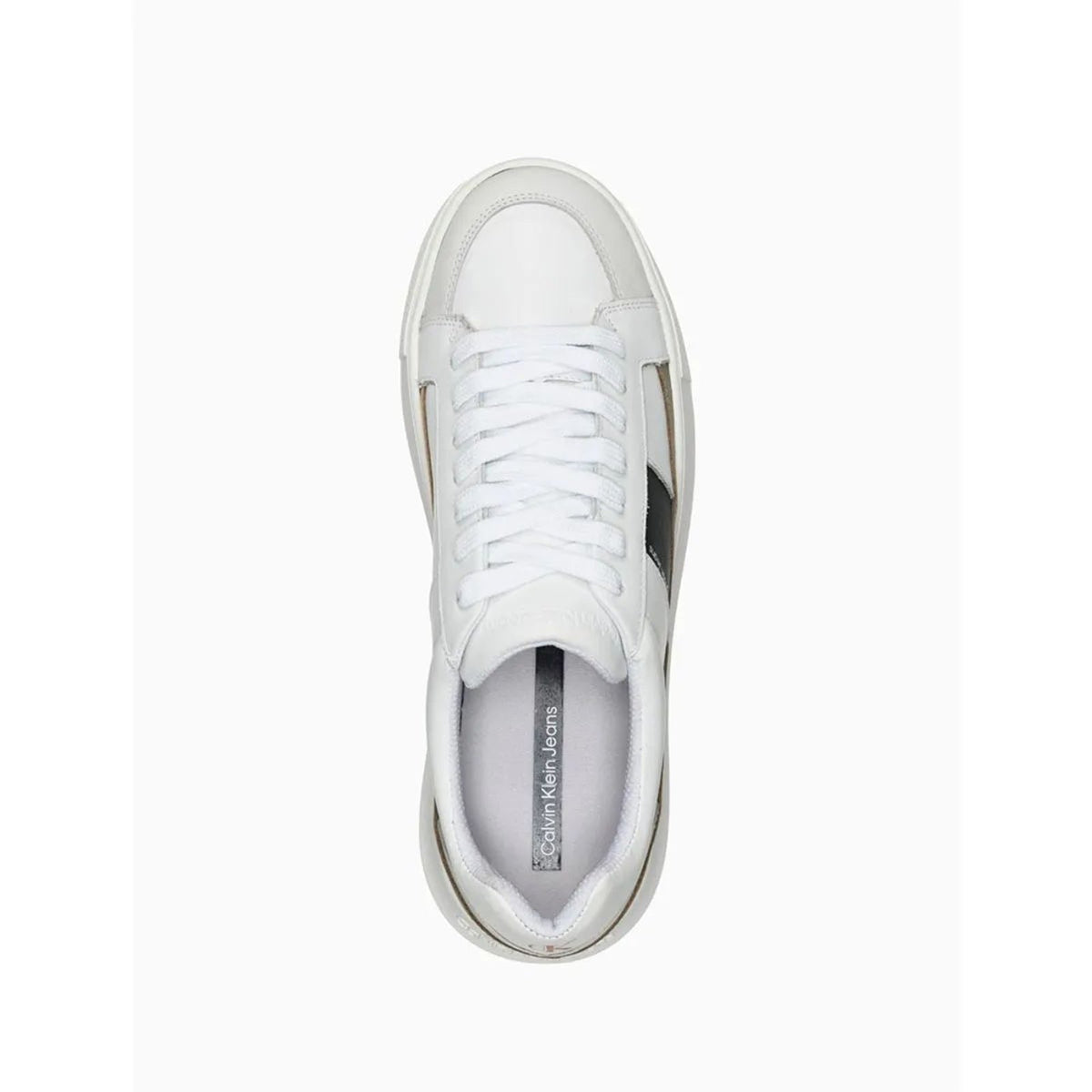 TENIS CALVIN KLEIN JEANS CHUNKY FAIXA LATERAL BRANCO