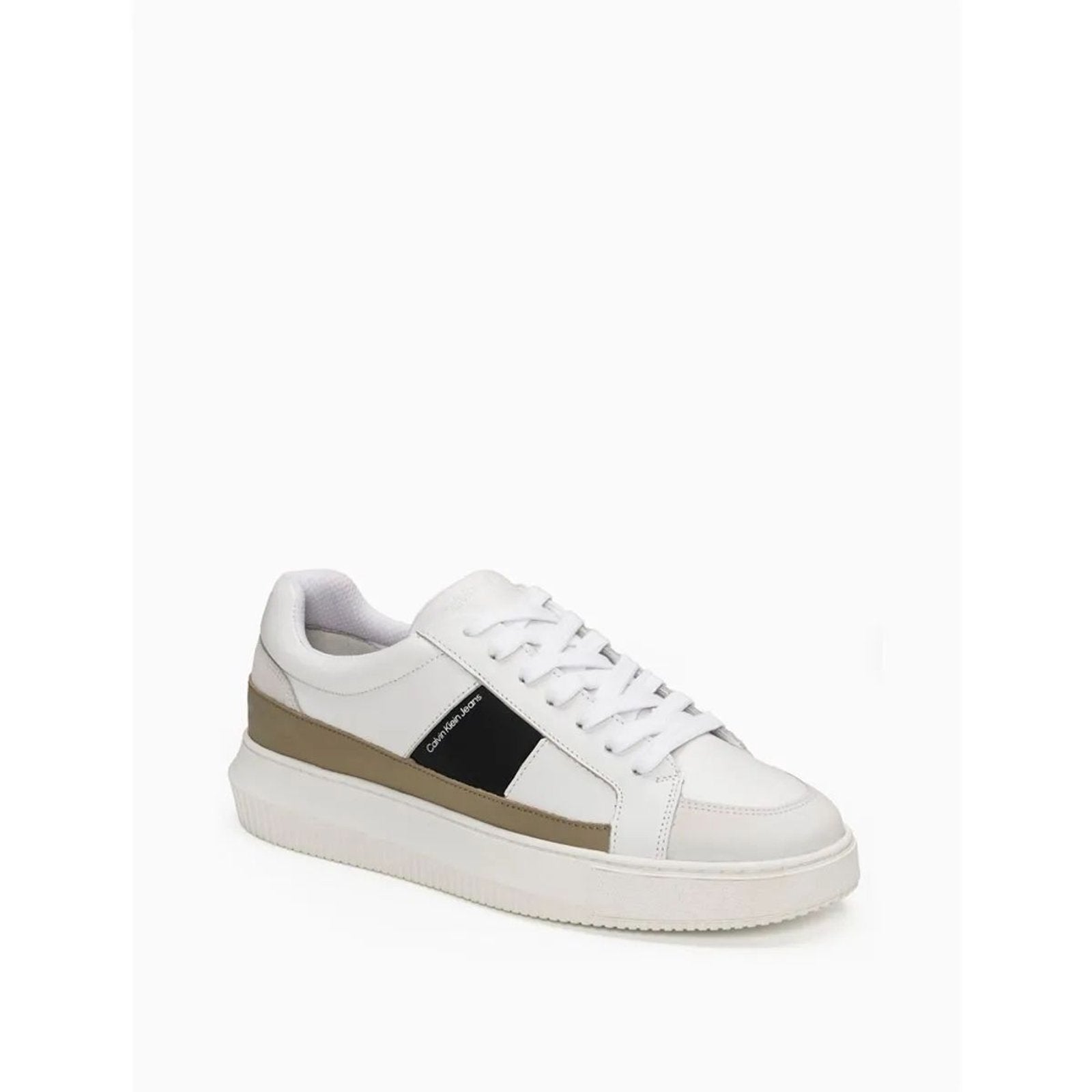TENIS CALVIN KLEIN JEANS CHUNKY FAIXA LATERAL BRANCO