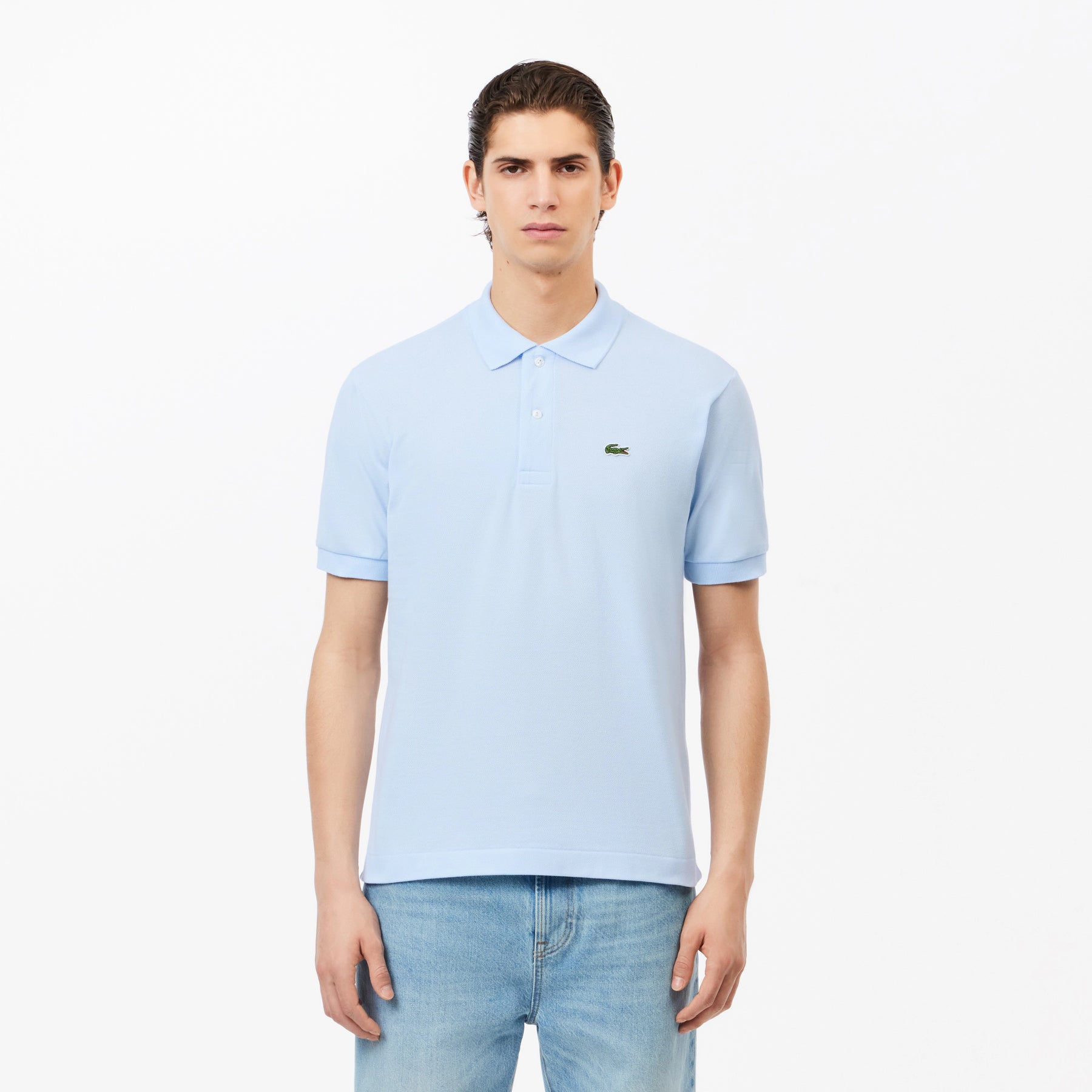 POLO LACOSTE L.12.12 AZUL CELESTE