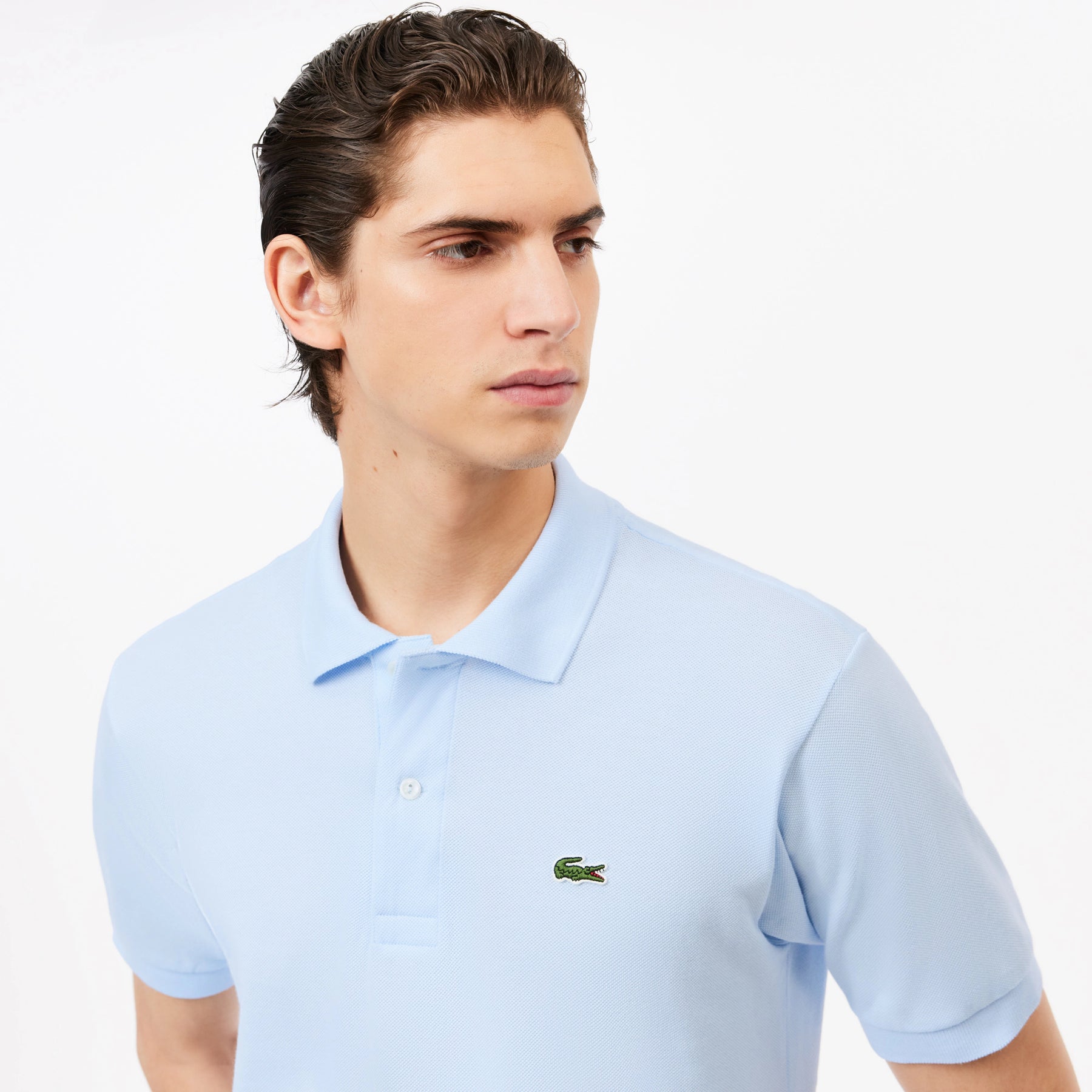 POLO LACOSTE L.12.12 AZUL CELESTE