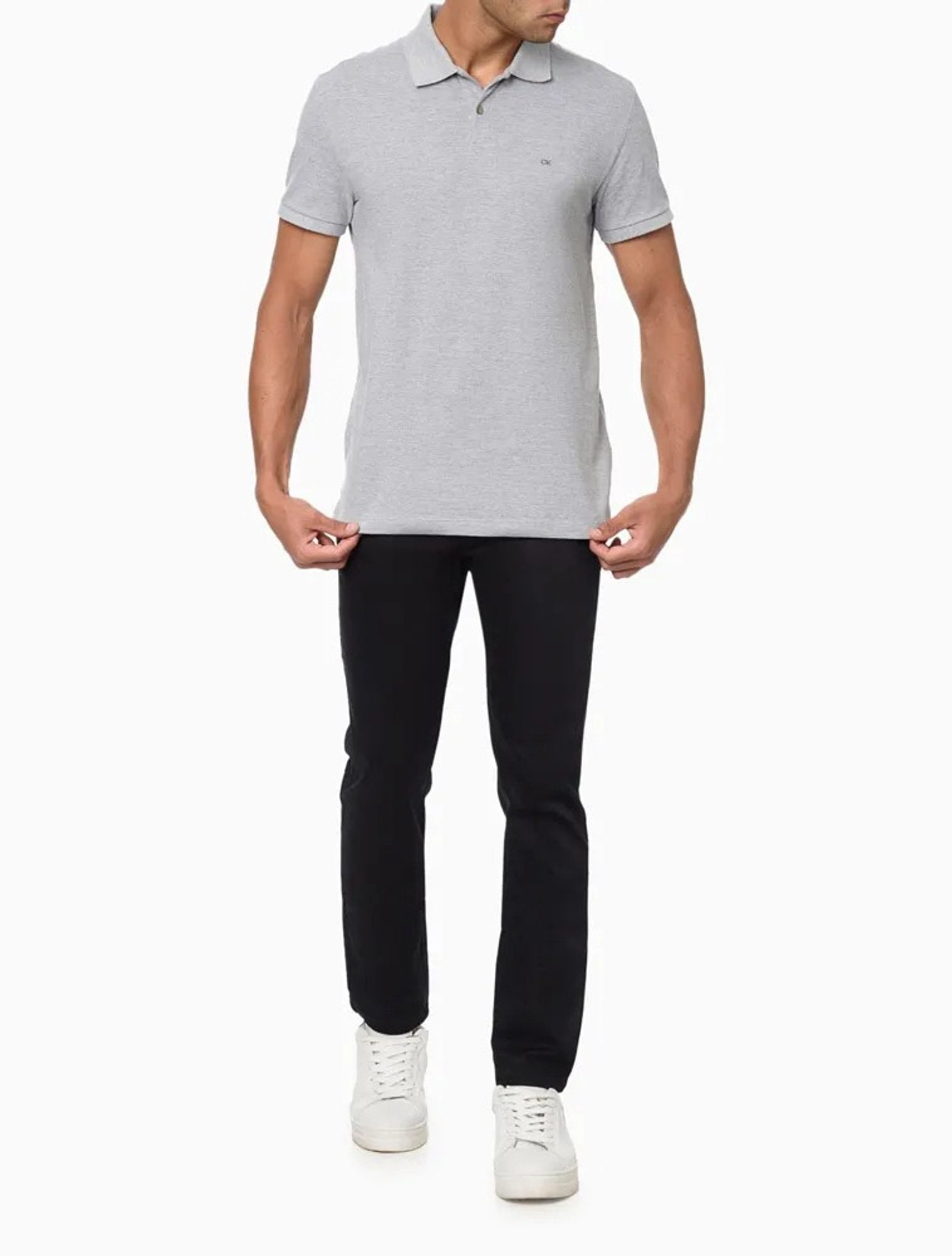 POLO CALVIN KLEIN SLIM BASICA MESCLA