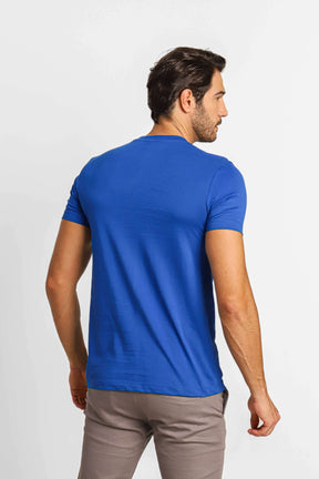 CAMISETA LACOSTE REGULAR FIT PIMA - AZUL CLARO