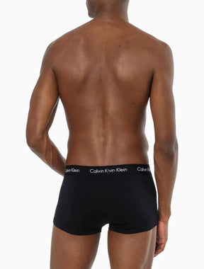 KIT 3 CUECAS CALVIN KLEIN LOW RISE TRUNK PRETO