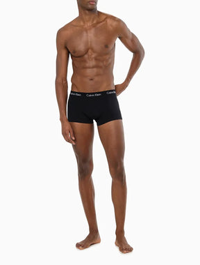 KIT 3 CUECAS CALVIN KLEIN LOW RISE TRUNK PRETO