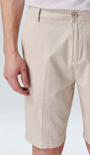 BERMUDA OSKLEN ALFAIATARIA BASIC LINEN CREME