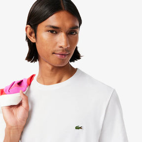 CAMISETA LACOSTE EM JÉRSEI DE ALGODÃO PIMA