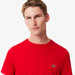 CAMISETA LACOSTE EM JÉRSEI DE ALGODÃO PIMA