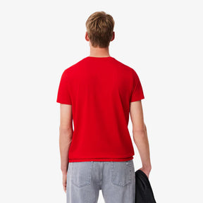 CAMISETA LACOSTE EM JÉRSEI DE ALGODÃO PIMA