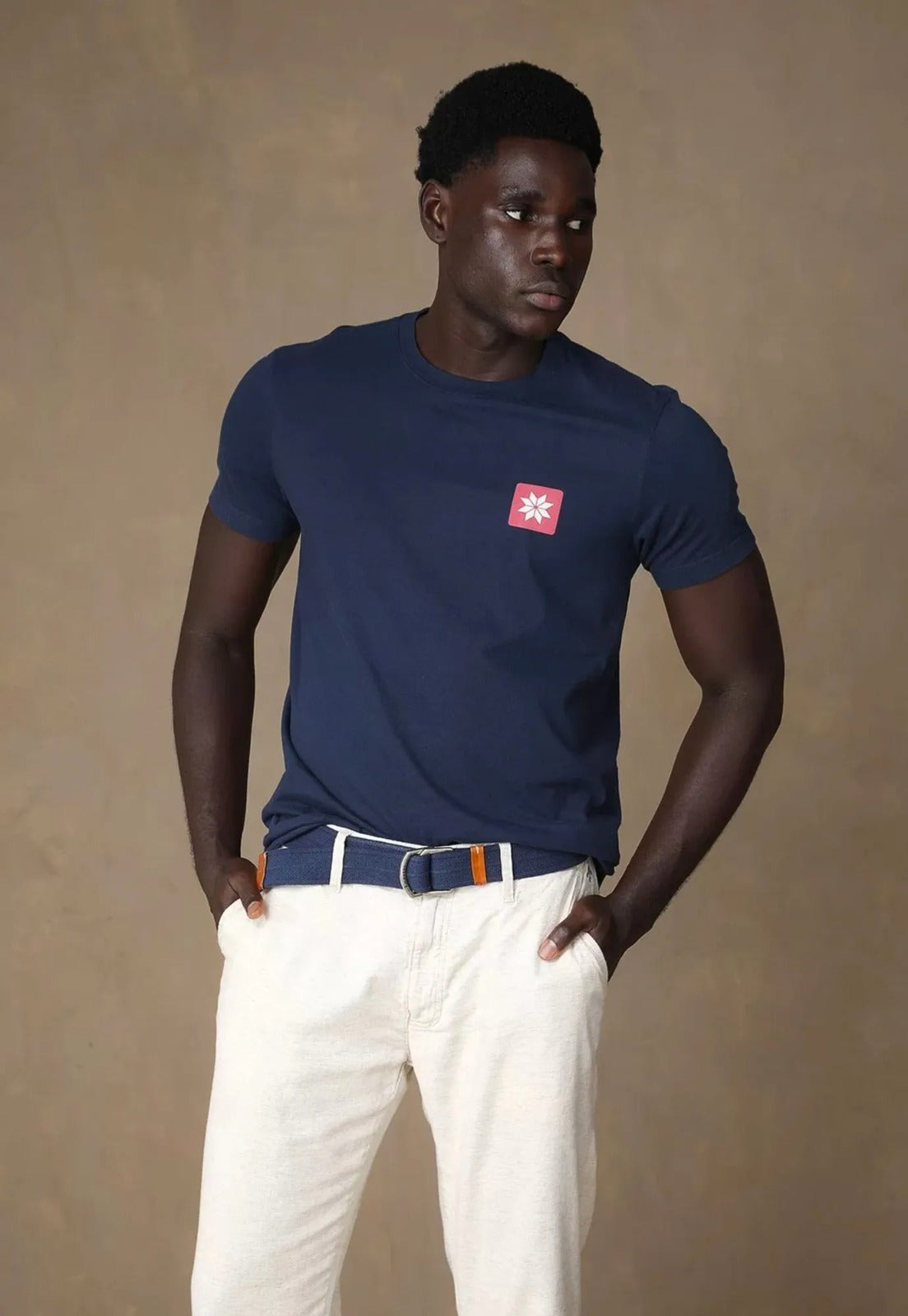 CAMISETA OSKLEN MASCULINA VINTAGE SNOW ICON AZUL