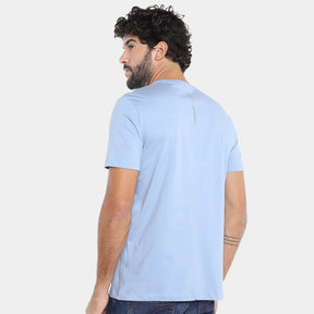 CAMISETA CALVIN KLEIN NATURALS PEITO AZUL CLARO