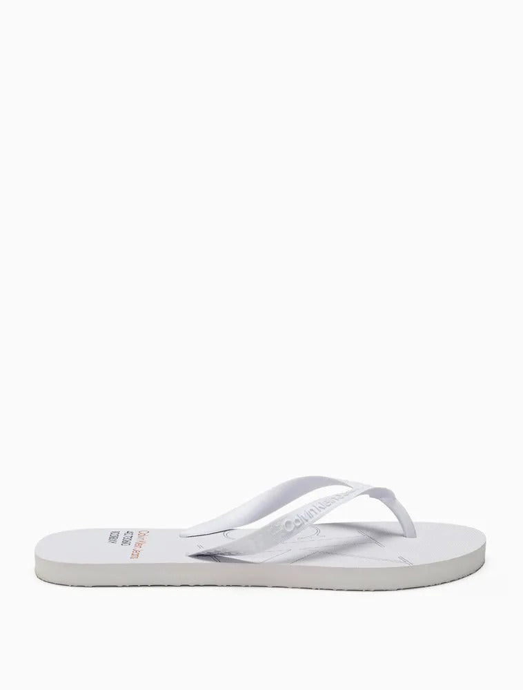 CHINELO CALVIN KLEIN TRADEMARK BRANCO