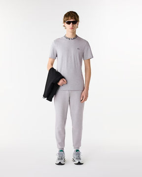 CAMISETA LACOSTE PIQUÉ ULTRALEVE COM GOLA JACQUARD