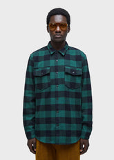 JAQUETA OSKLEN OVERSHIRT XADREZ VERDE