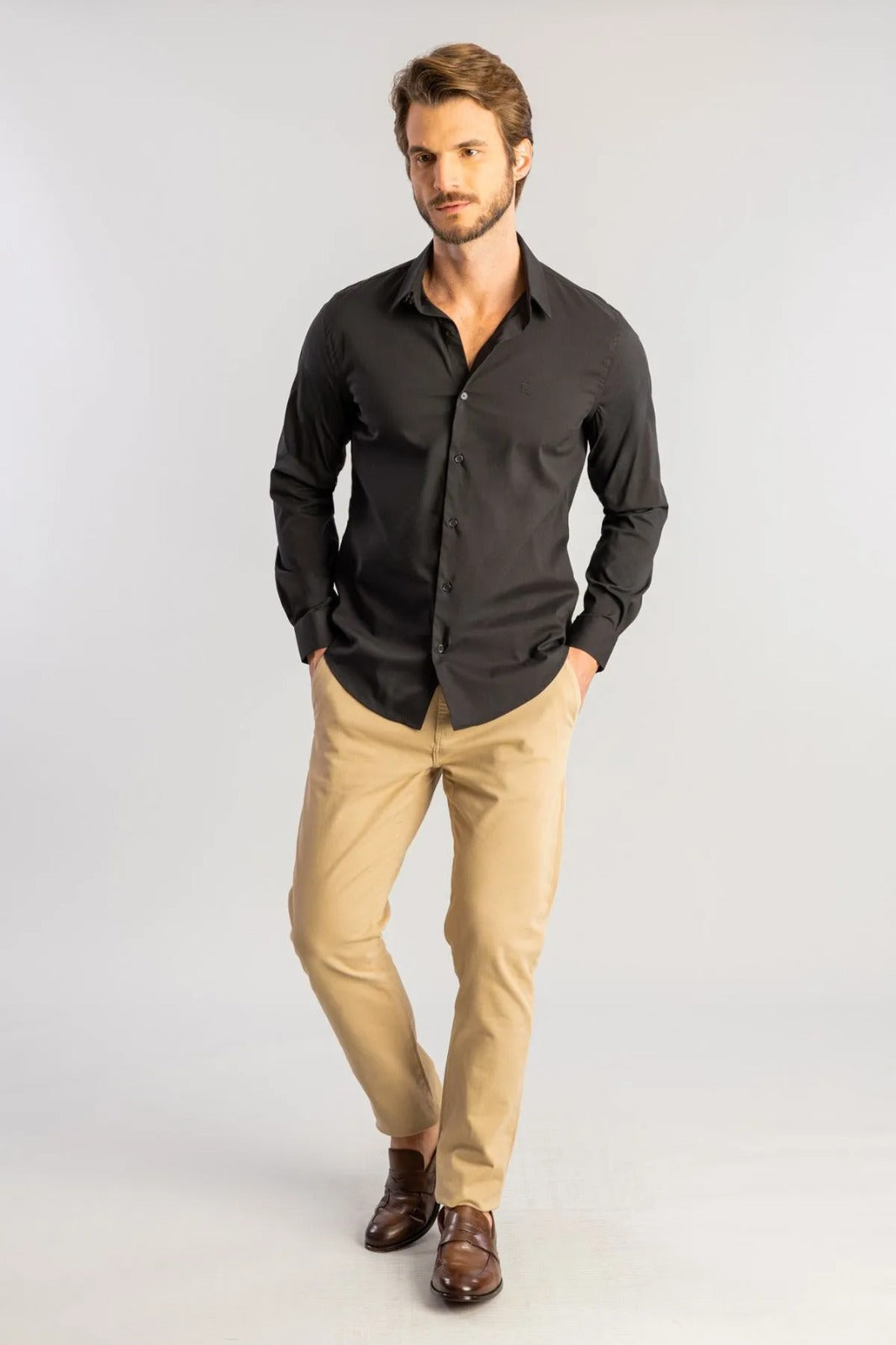 CAMISA SERGIO K TRICOLINE ELASTANO