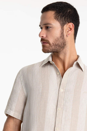 CAMISA ELLUS LINHO SORELLE SURF AREIA