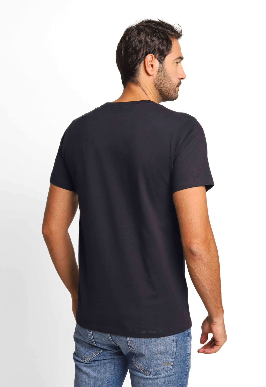 CAMISETA MASCULINA RESERVA BÁSICA - PRETO