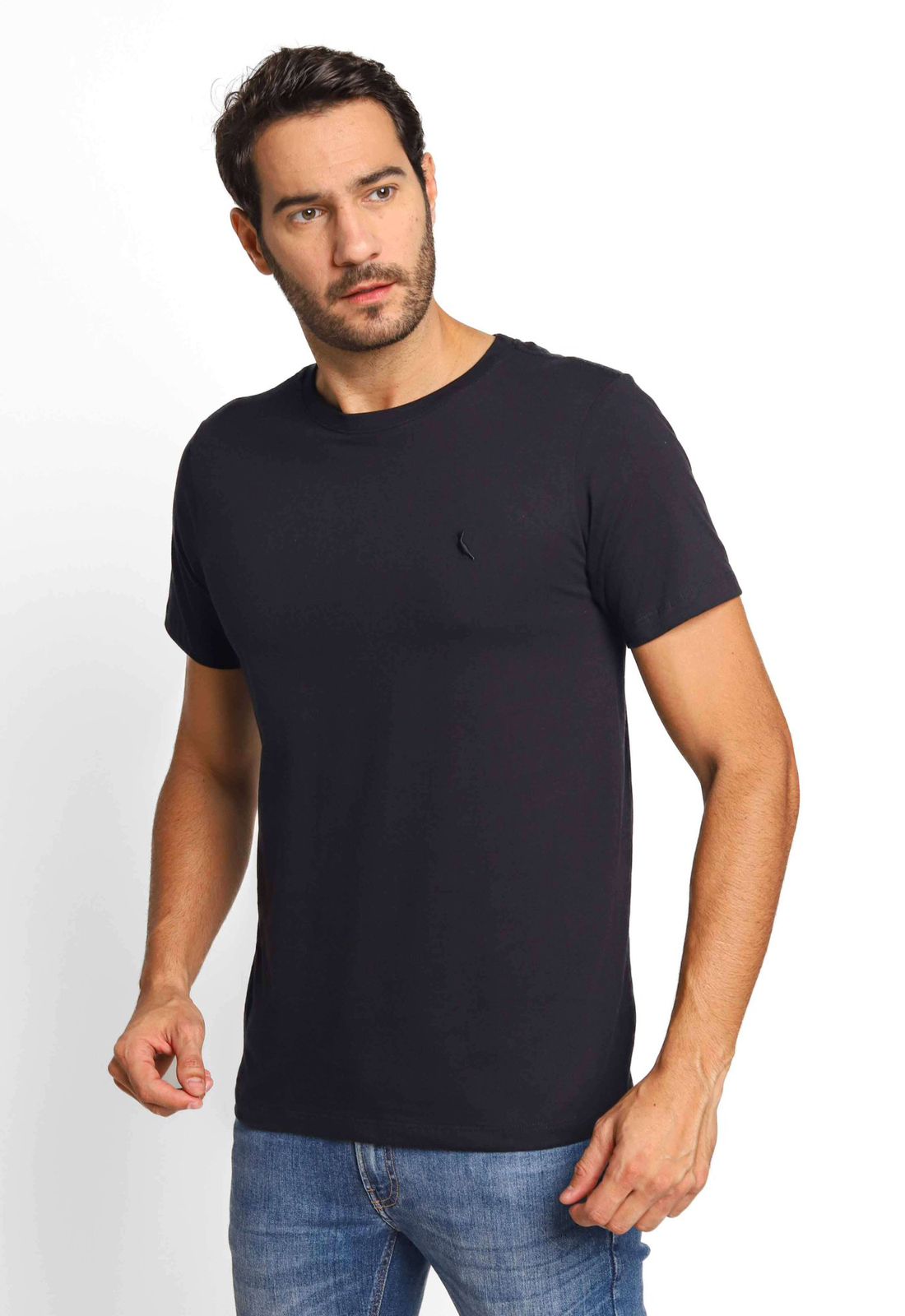 CAMISETA MASCULINA RESERVA BÁSICA - PRETO