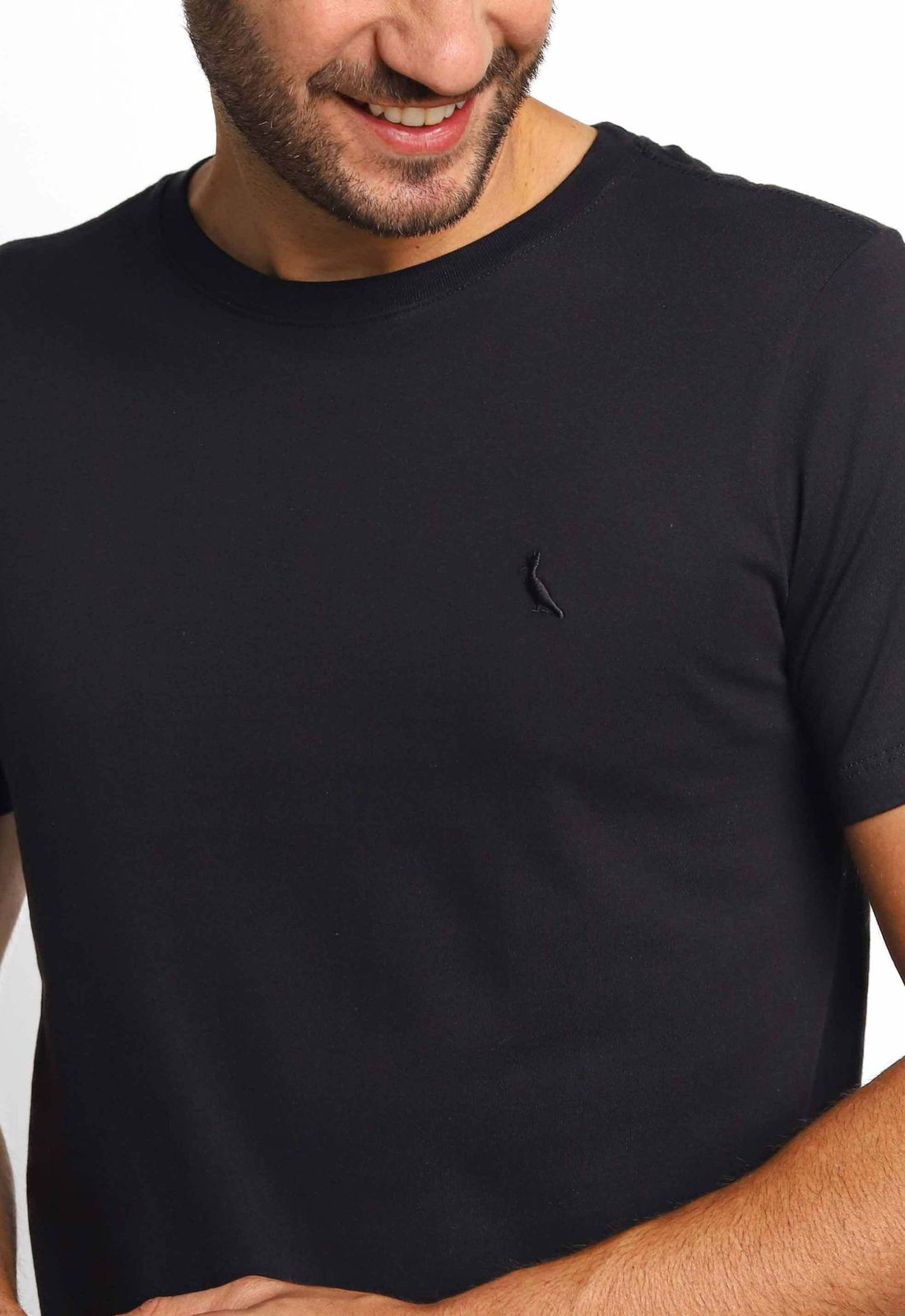 CAMISETA MASCULINA RESERVA BÁSICA - PRETO
