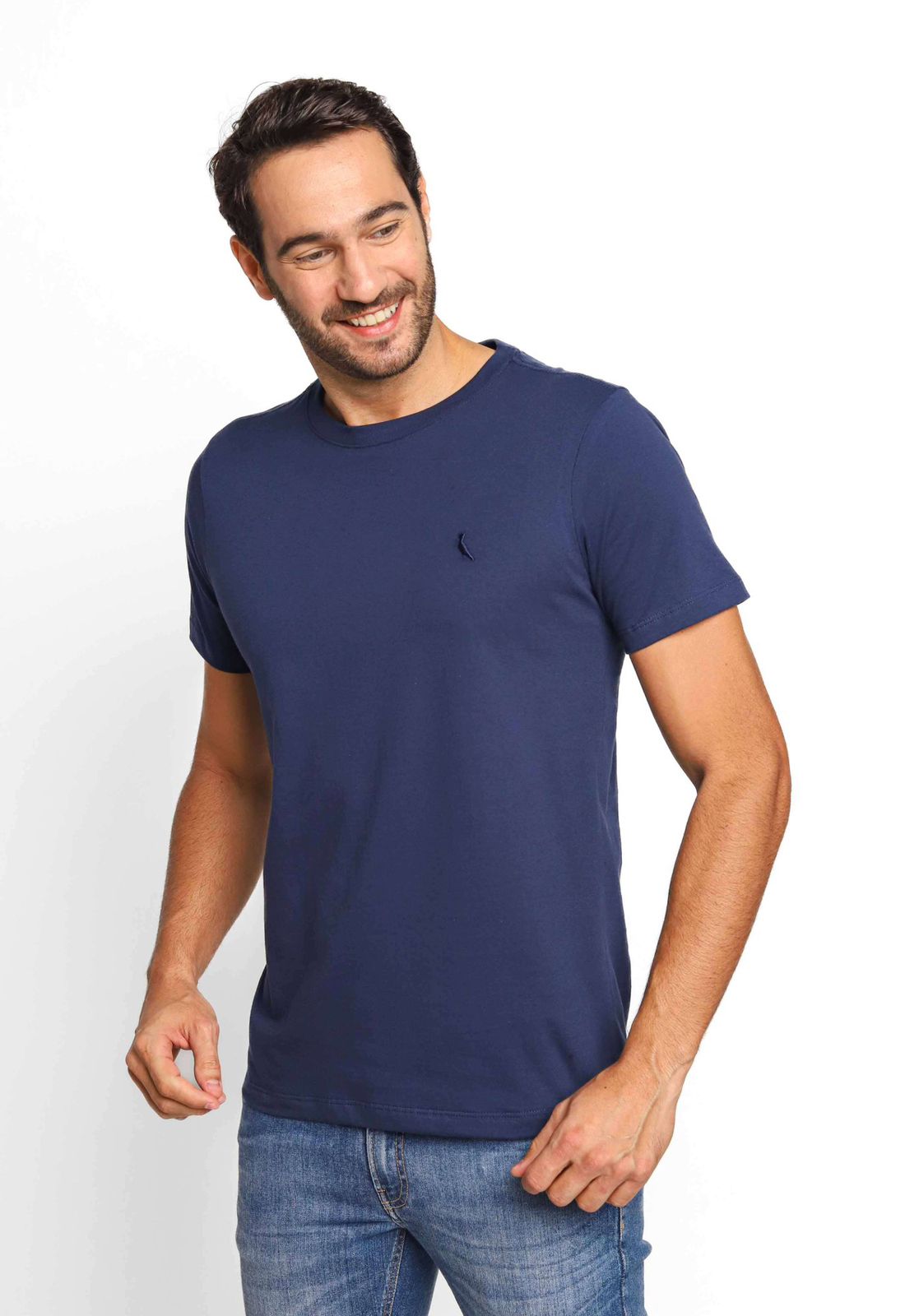 CAMISETA MASCULINA RESERVA BÁSICA - MARINHO