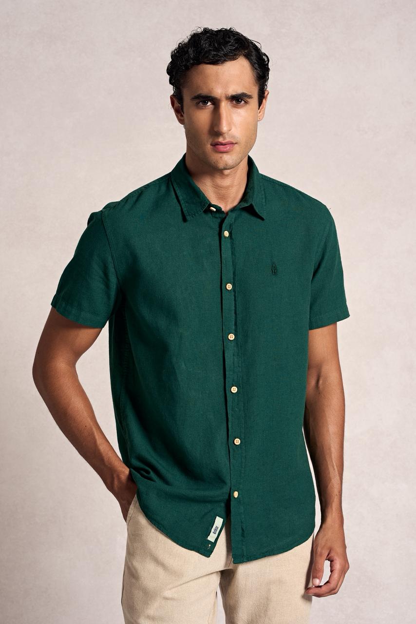 CAMISA LINHO ANKOR MANGA CURTA