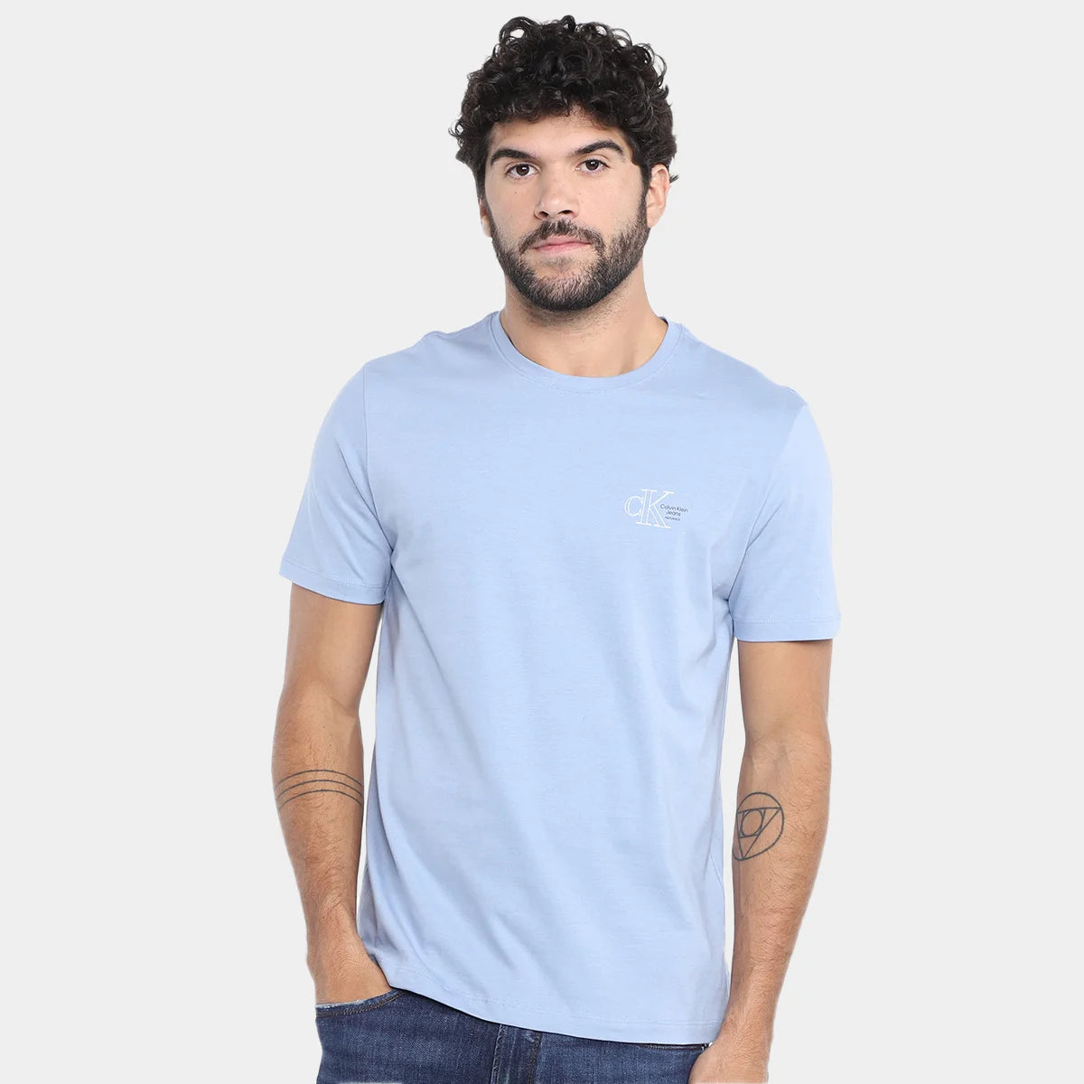 CAMISETA CALVIN KLEIN MASCULINA NATURALS PEITO