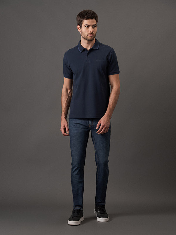 POLO CALVIN KLEIN REGULAR FIT COM FRISO