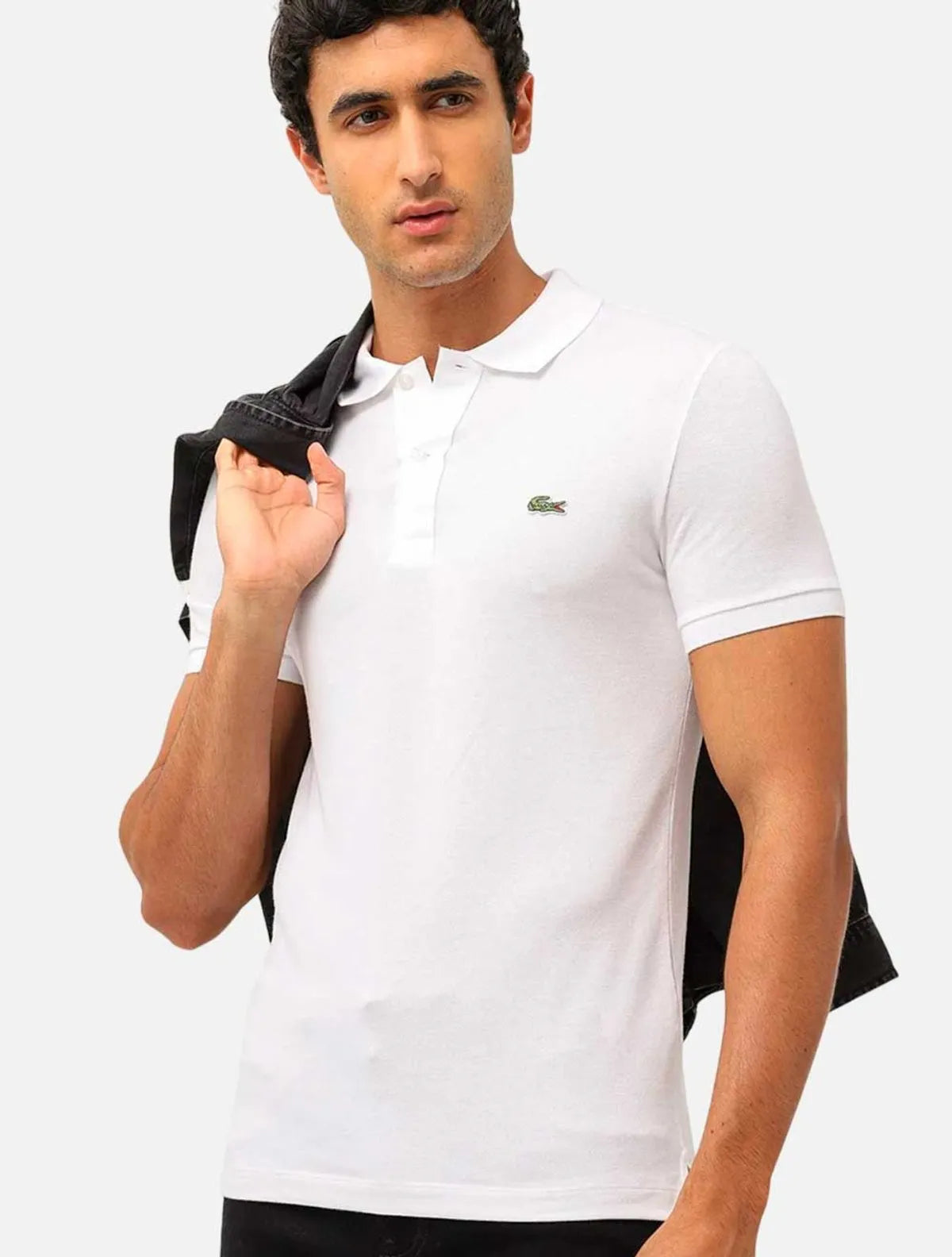 POLO LACOSTE SLIM FIT EM PETIT PIQUET