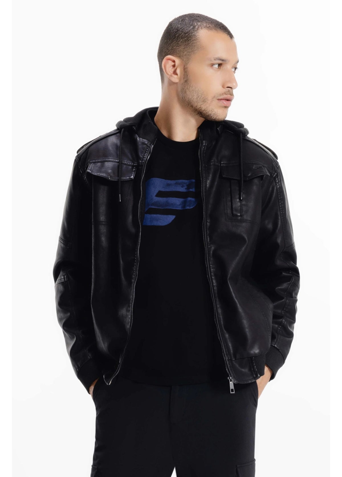 JAQUETA ELLUS BOMBER POCKETS W HOOD