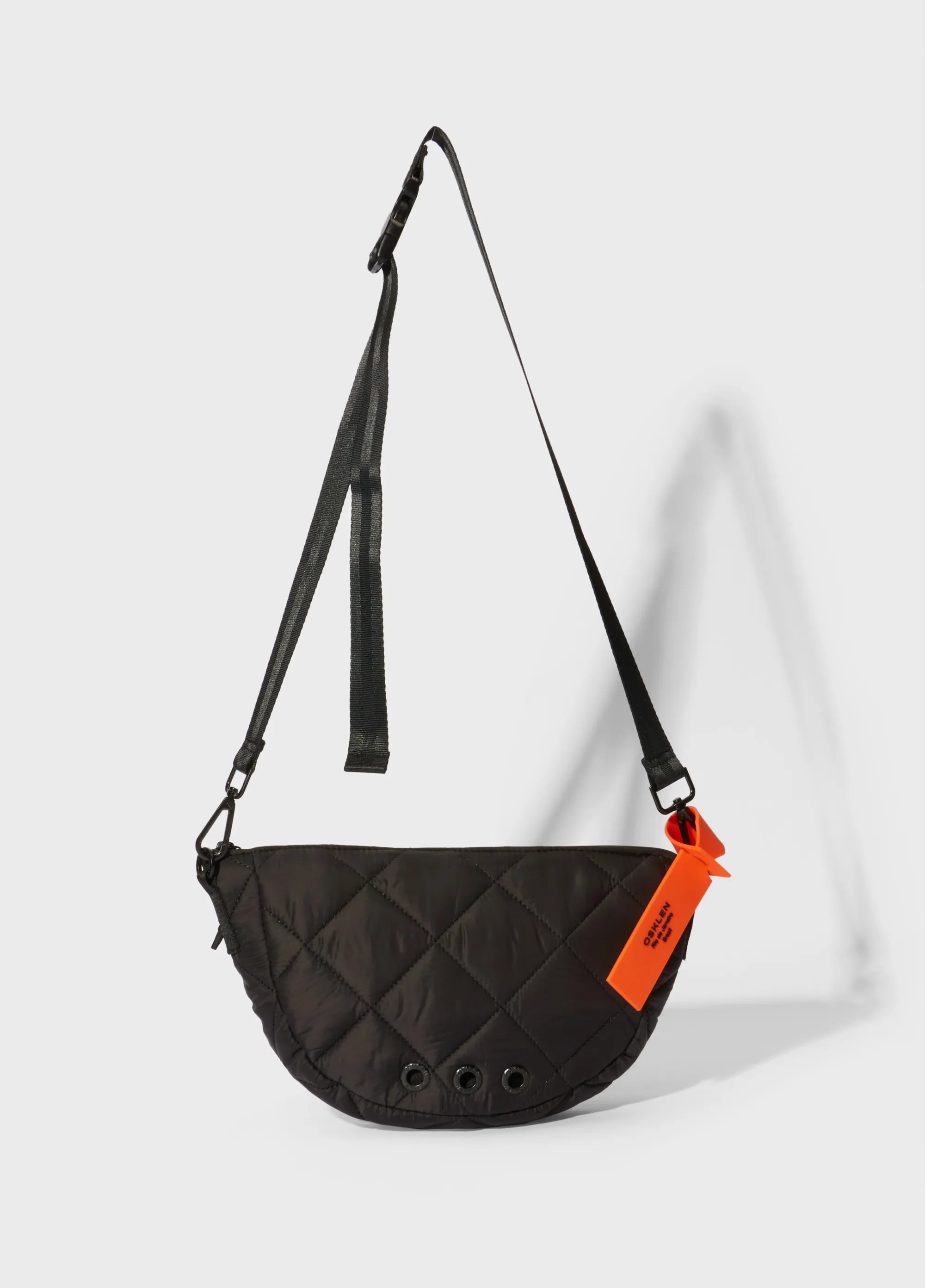 BOLSA MINI ANDIROBA NYLON MATELASSE PRETO UN
