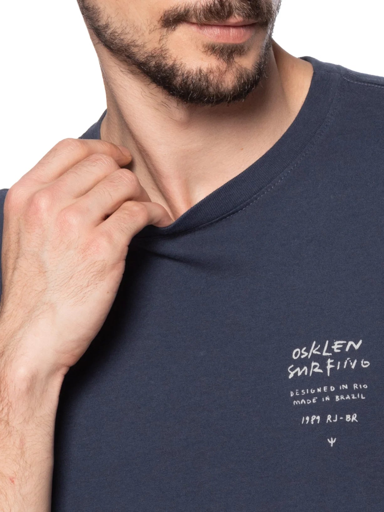 CAMISETA OSKLEN MASCULINA SLIM VINTAGE SURF HANDWRITING