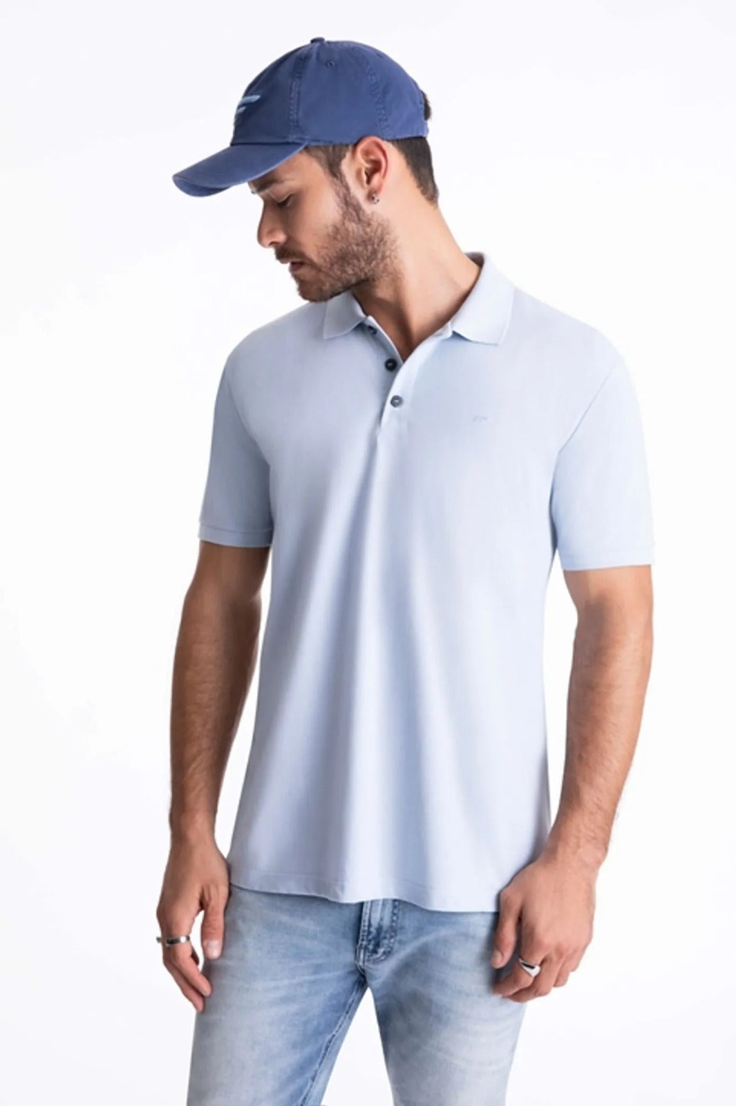 POLO ELLUS PIQUET CLASSIC - AZUL CLARO