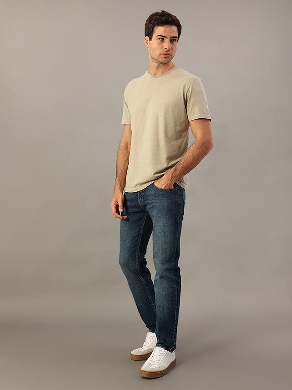 CALCA JEANS CALVIN KLEIN SLIM 5 POCKETS AZUL MEDIO