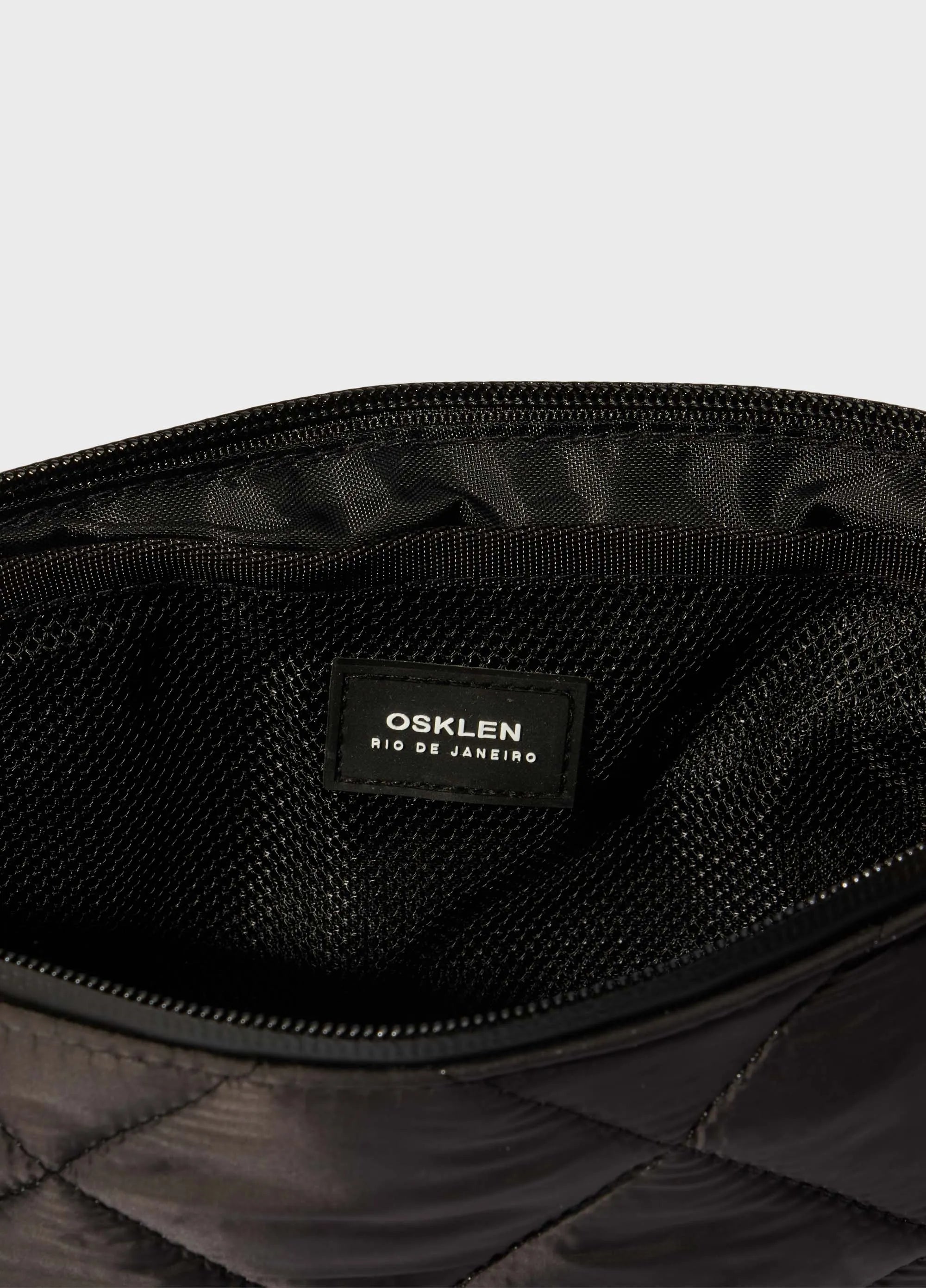 BOLSA MINI ANDIROBA NYLON MATELASSE PRETO UN