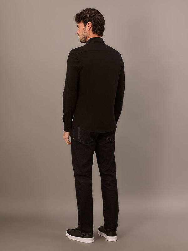 CAMISA CALVIN KLEIN SLIM MALHA PIQUET ML