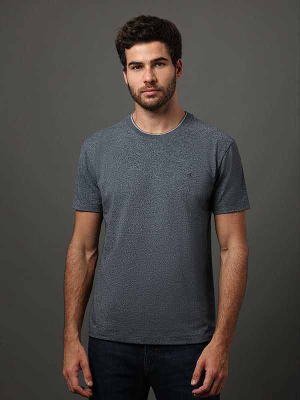 CAMISETA MASCULINA CALVIN KLEIN PIQUET MOULINE