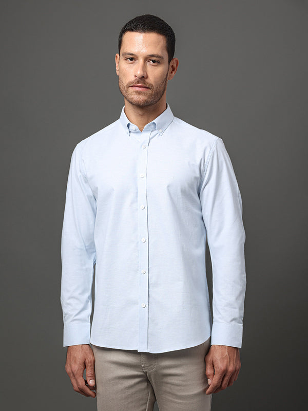CAMISA CALVIN KLEIN OXFORD REGULAR MANGA LONGA