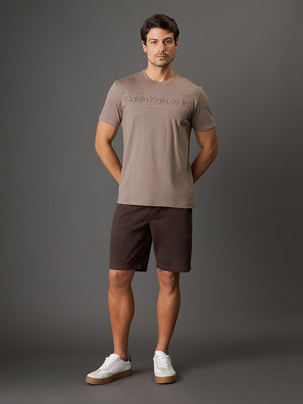 CAMISETA CALVIN KLEIN MASCULINA EMBOSSED MINIMAL LOGO