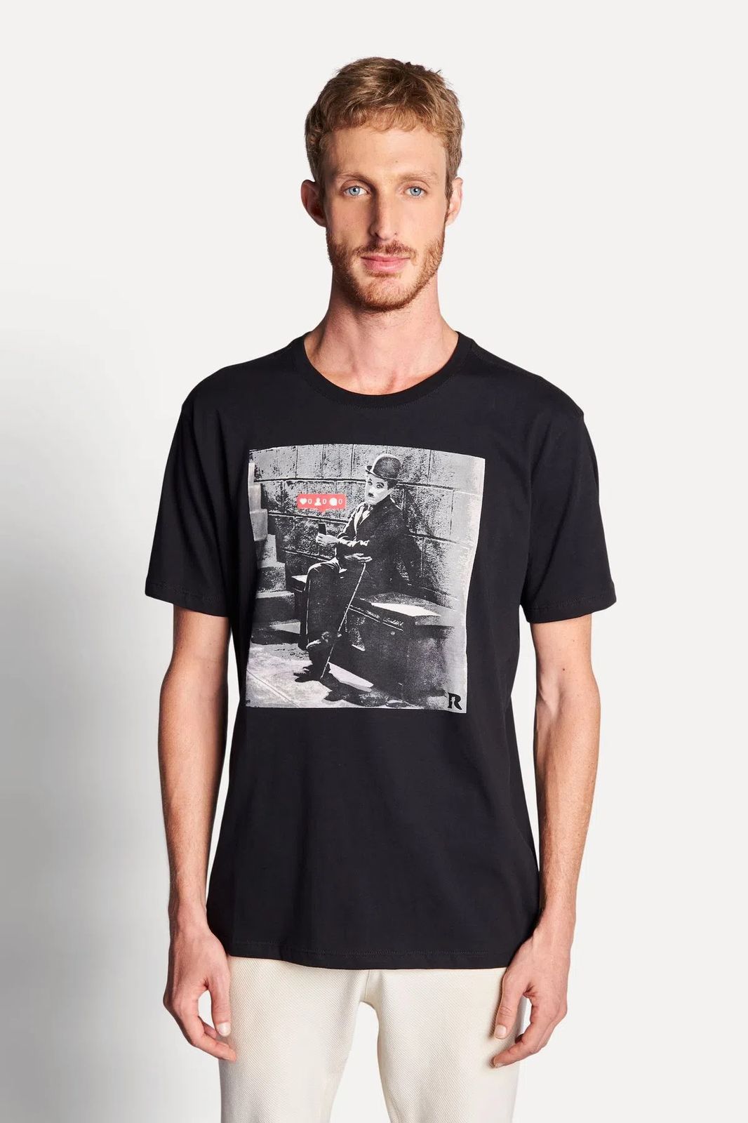 CAMISETA RESERVA ESTAMPADA 0 LIKES CINEMA MUDO