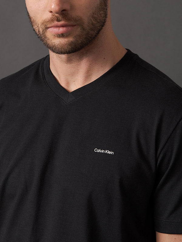 CAMISETA CALVIN KLEIN MASCULINA SLIM FLAME GOLA V