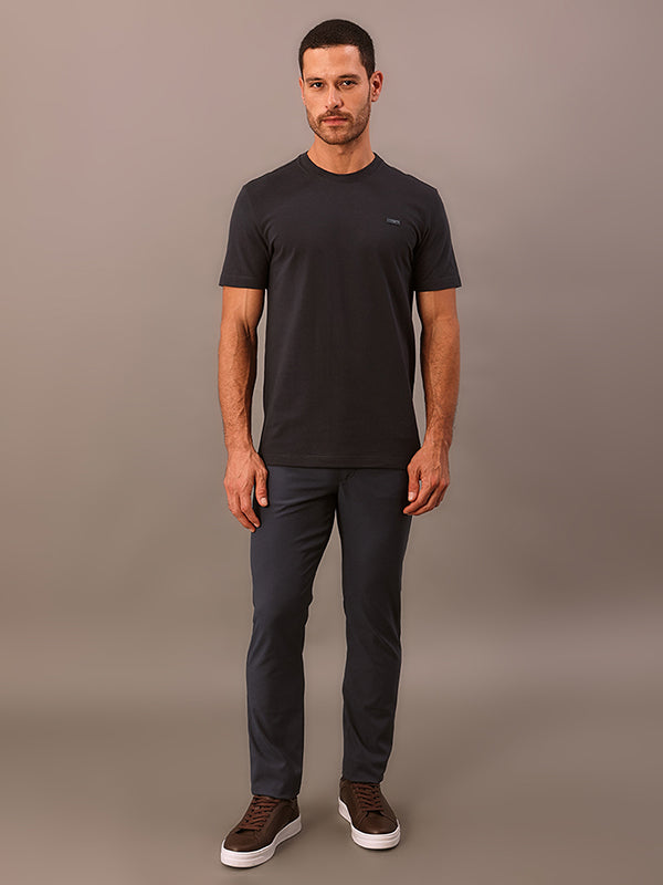 CAMISETA CALVIN KLEINK MASCULINA PIQUET PATCH BORRACHA