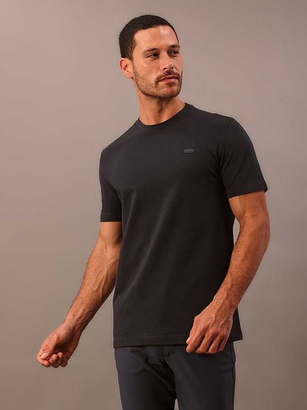 CAMISETA CALVIN KLEINK MASCULINA PIQUET PATCH BORRACHA
