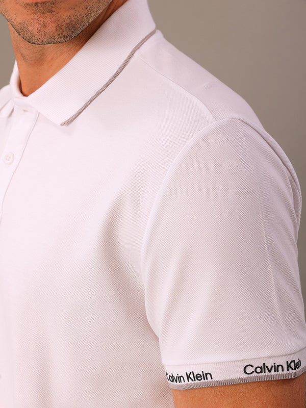 POLO CALVIN KLEIN MASCULINA LOGO PUNHO