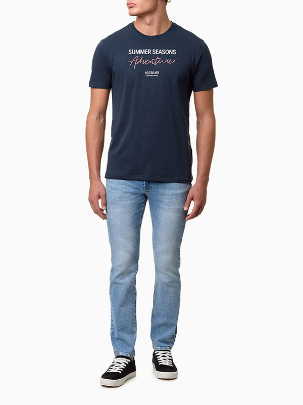 CALCA JEANS CALVIN KLEI MASCULINA SKINNY 5 POCKETS AZUL CLARO