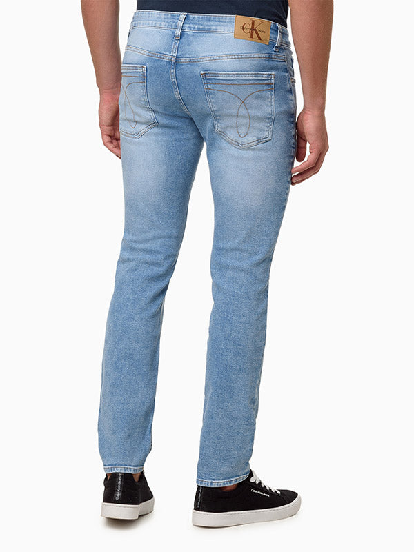 CALCA JEANS CALVIN KLEI MASCULINA SKINNY 5 POCKETS AZUL CLARO