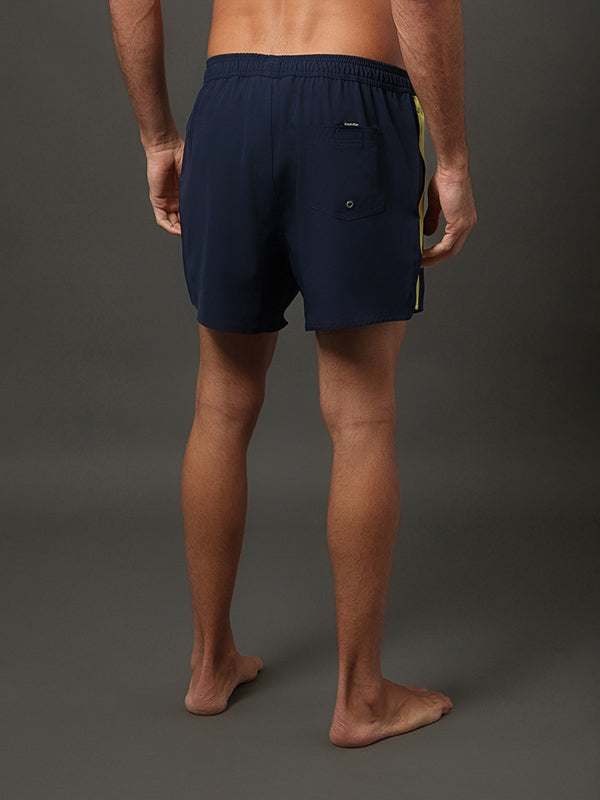 SHORTS CALVIN KLEIN MASCULINO SWIM RECORTES MARINHO