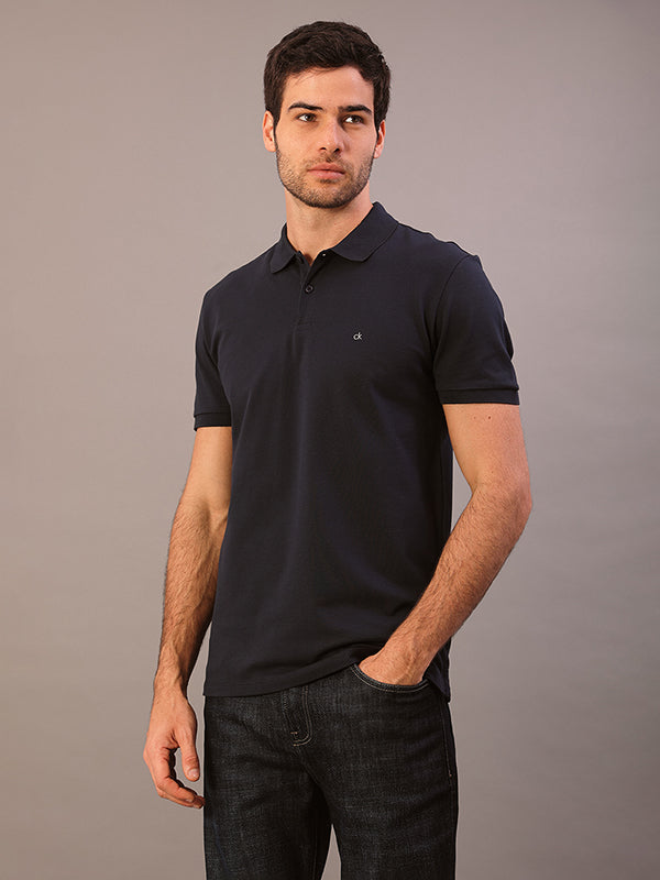 POLO CALVIN KLEIN MASCULINA PIMA SLIM FIT