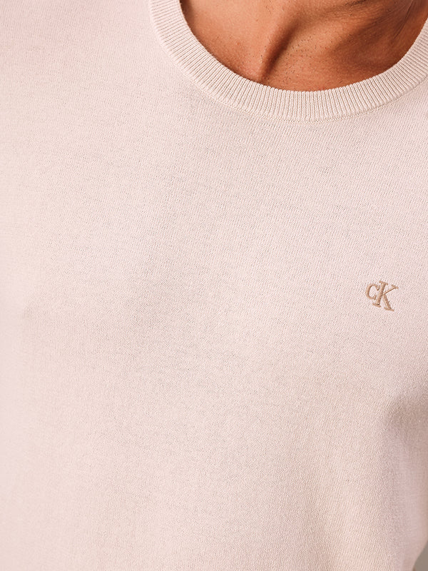 SUETER CALVIN KLEIN GOLA CARECA ALGODAO